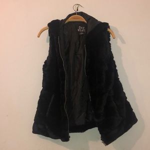Faux fur vest